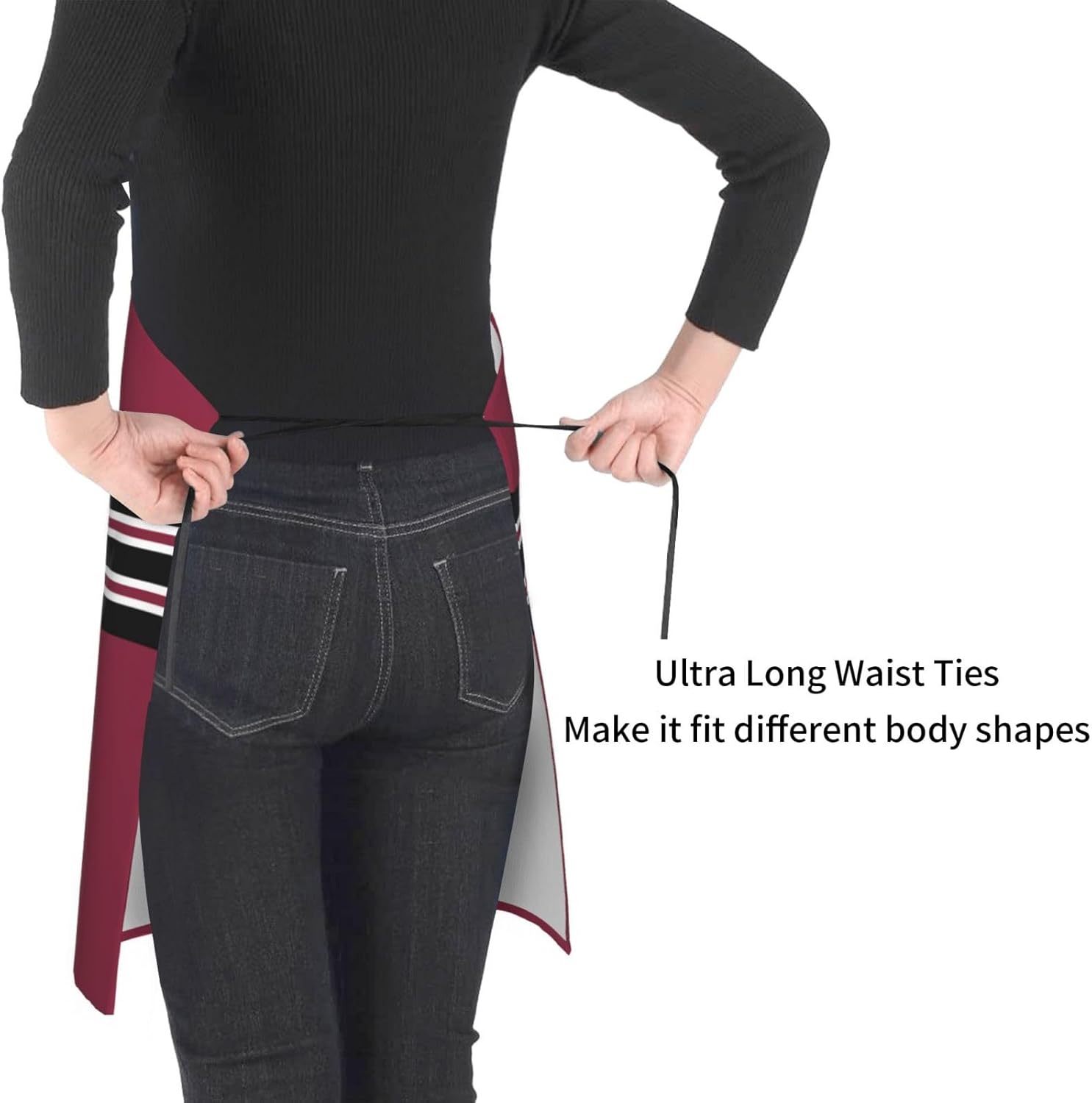 Personalized Football Style Aprons, Custom Name and Number Kitchen Apron, Customized Aprons - Image 3