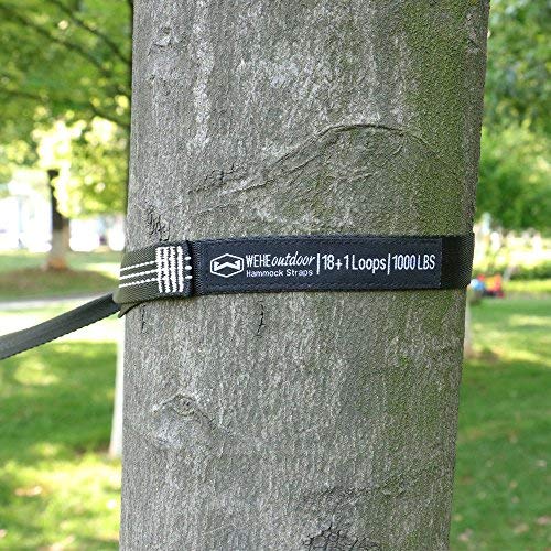 Hammock Straps Extra Strong & Lightweight,36 Loops, 2000Lbs Breaking Strength,100% No Stretch Polyester,Tree Friendly,Quick&Easy Setup Best Suspension System #TOP5