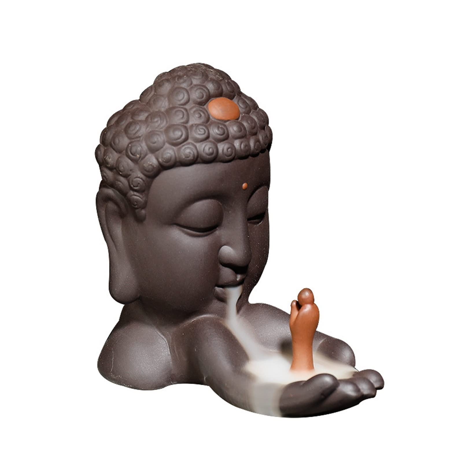 Bruciatore di incenso a cascata Cono di incenso a forma di Buddha Testa di riflusso Bruciatore di incenso Bastone di incenso Stufa di incenso Tavolo Sedile di incenso Decorazione della casa Bruci