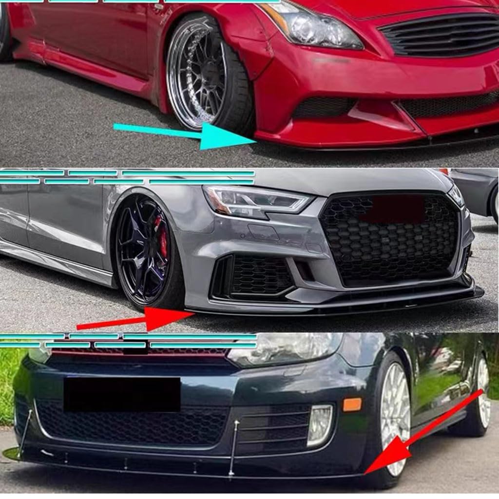 Frontspoiler Für Audi Q7 7 Sitze 2020-2023 - Aerodynamische Frontlippe | Antikollisionsschutz | Body Kit Aufwertung