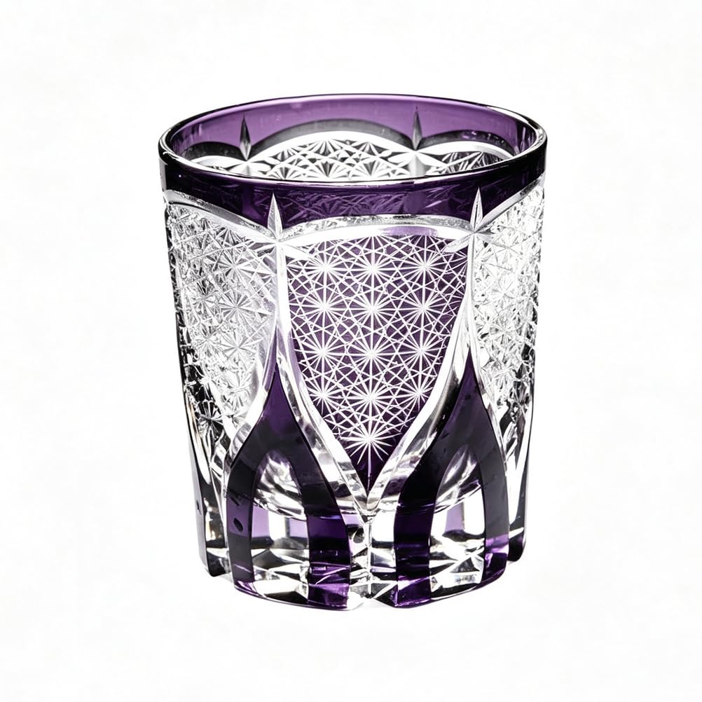 Bicchiere Da Whisky In Cristallo Tagliato A Mano Con Rete A Diamanti E Motivo Ad Arco Crea Delicata E Brillante Rifrazione Di Luce Per Degustazione Spiriti Bar Casa E Regalo Premium