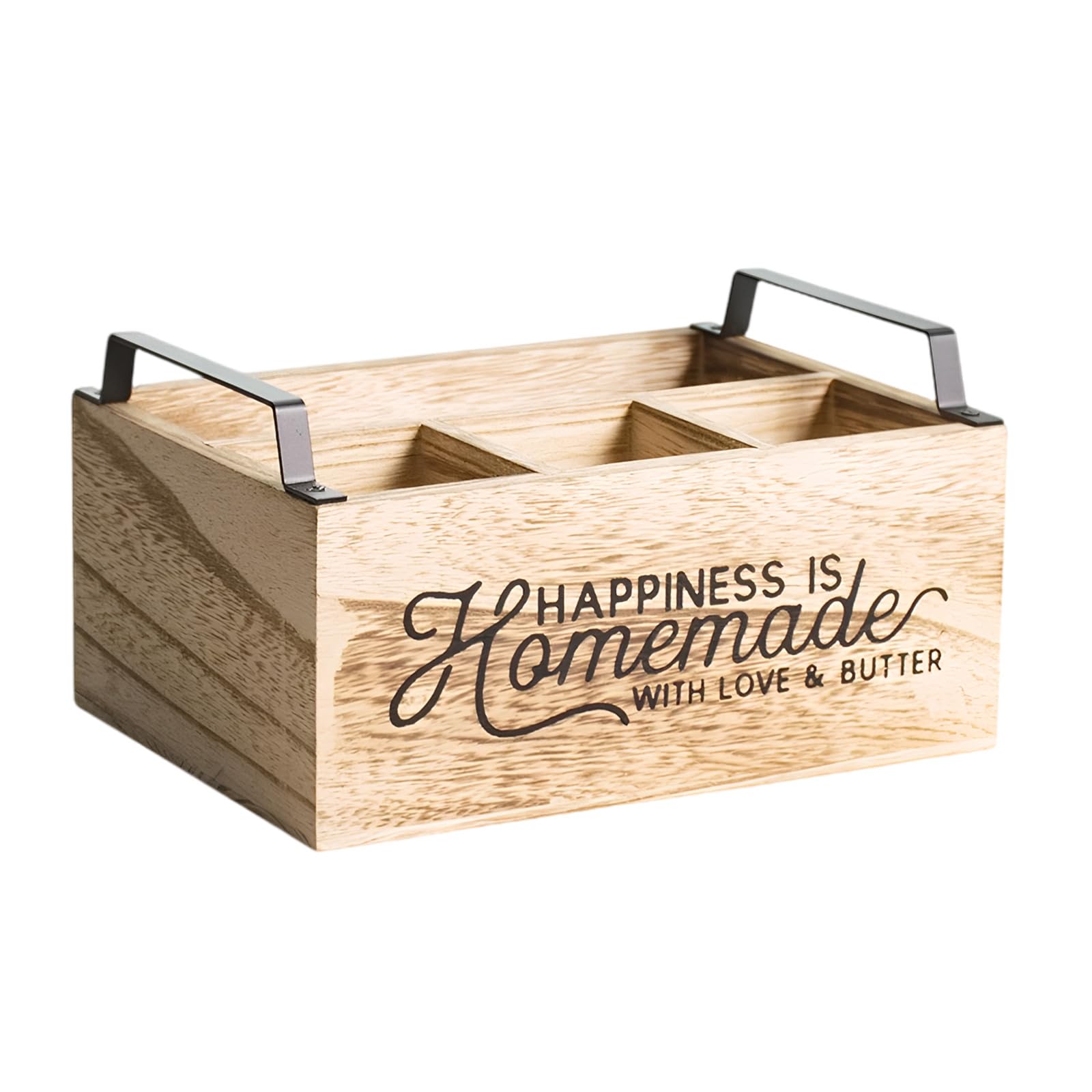Shurhome Wooden Cutlery Tray for Efficient Organization with Dividers and Elegant Design Wooden Cutlery Tray