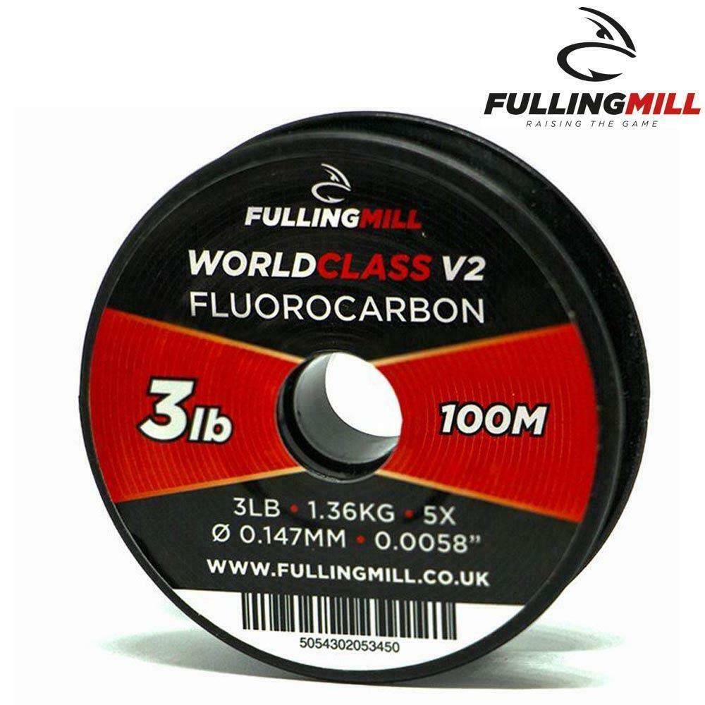 Fulling Mill NEW FLUOROCARBON V2 WORLD CLASS TIPPET LEADER- 100M SPOOL