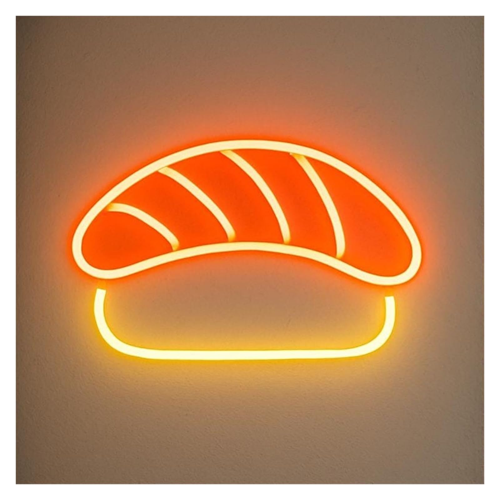 RONGCH Hanging Art Signs Sushi Neon Nigiri LED Light Dimmable for Japanese Restaurant Street Food Dim Sum Shop Decor USB Powered Sign Illuminated 35cm