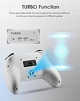 Vista 4 de DOYOKY Switch Controller, Hall Effect Joystick Switch Controller Compatible with SwitchSwitch Lite, Wireless Gamepad with 7 LED ColorsMotion