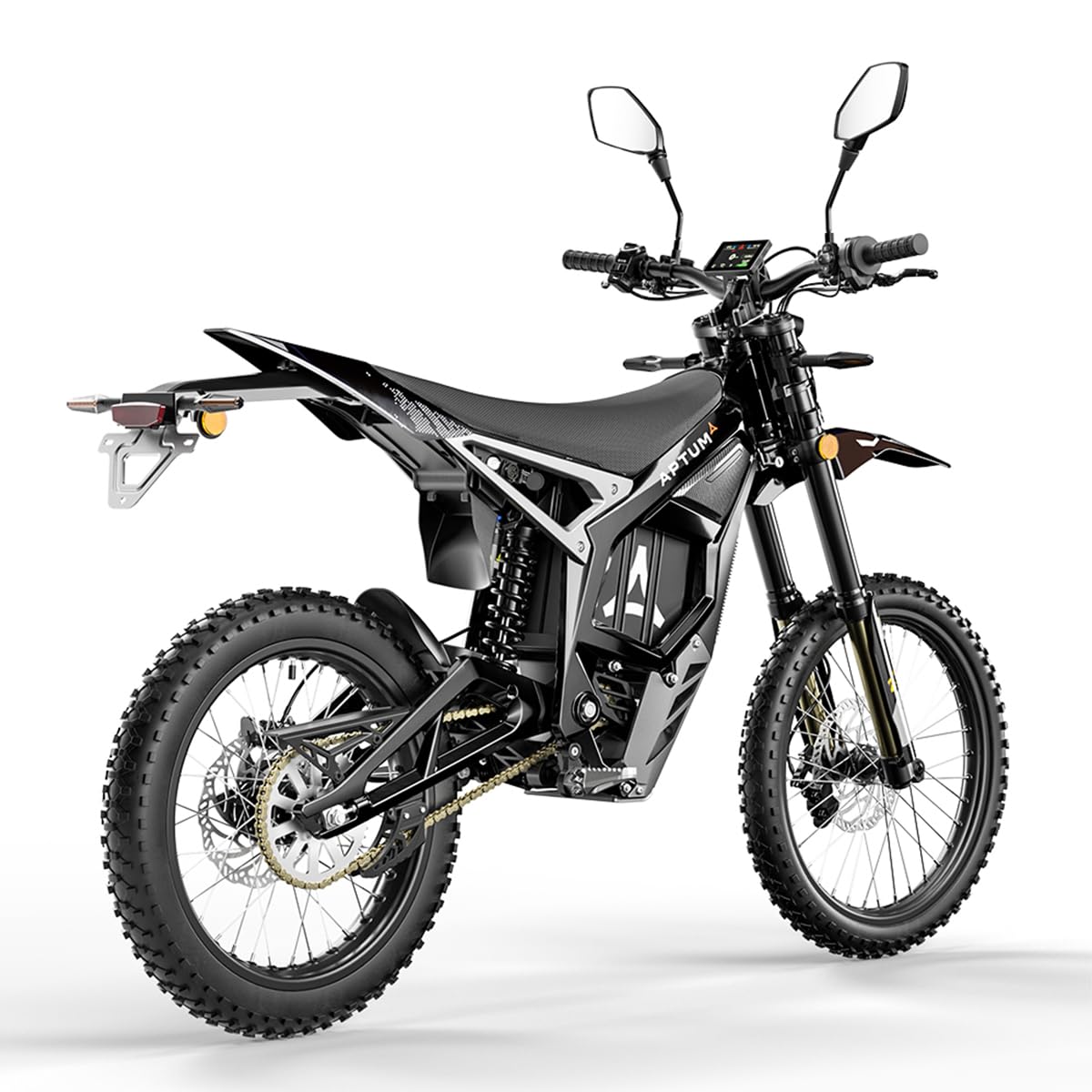 cysum Aptum Ap-8F Vélo Électrique Homme, 19'' Moto Électrique Adultes avec Batterie 72 V 40 Ah, Autonomie De 120 Km, Freins Hydrauliques, Moto Cross Électrique