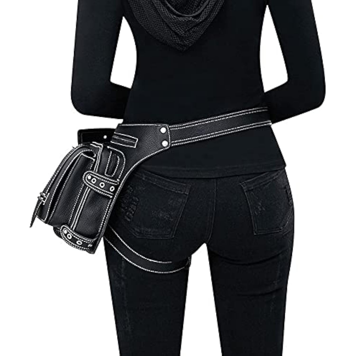 Pernera Moto Bolsa for Pierna, for Muslo, Riñonera for Mujer, Cartuchera for Motocicleta, Cinturón for Cadera, Funda De Cuero for Hombre, Cruzada