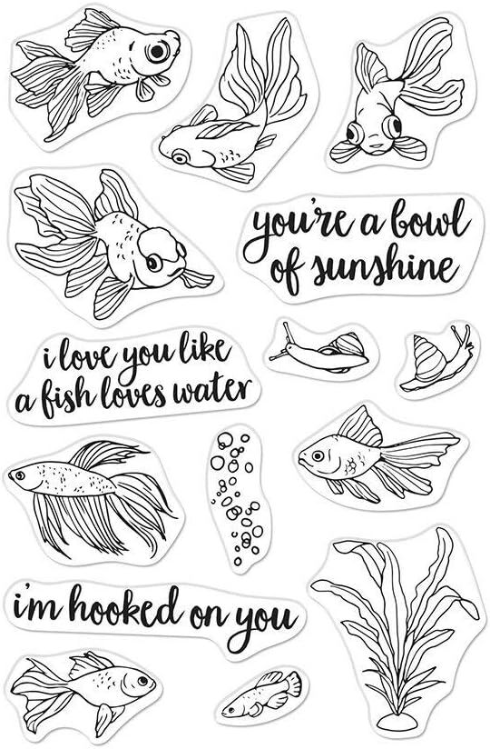 Hero Arts Clear STMP GLDFSH, us:one size, Pet Goldfish