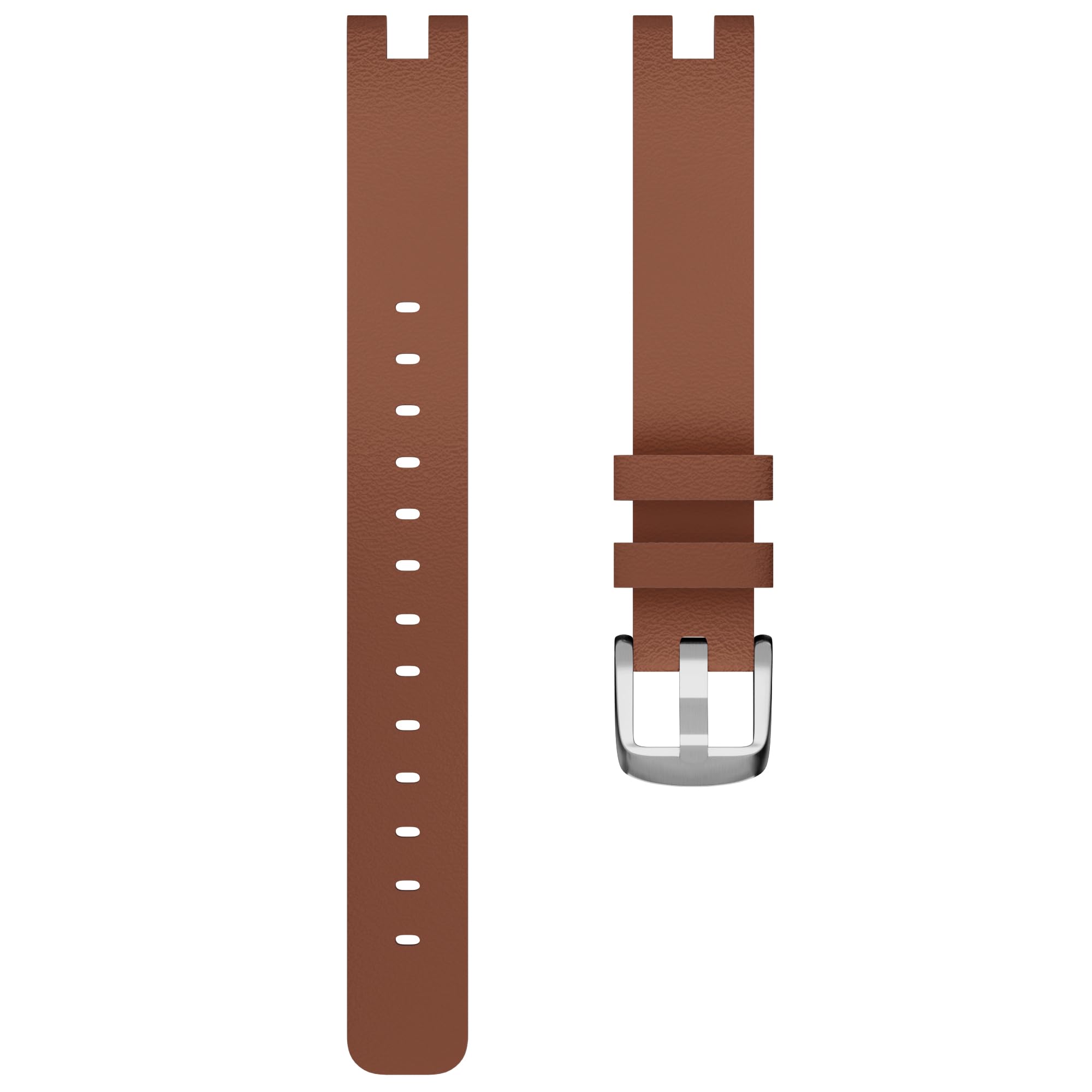 Bracelet de montre de rechange en cuir compatible avec Garmin Lily, accessoire habillé pour femme, marron