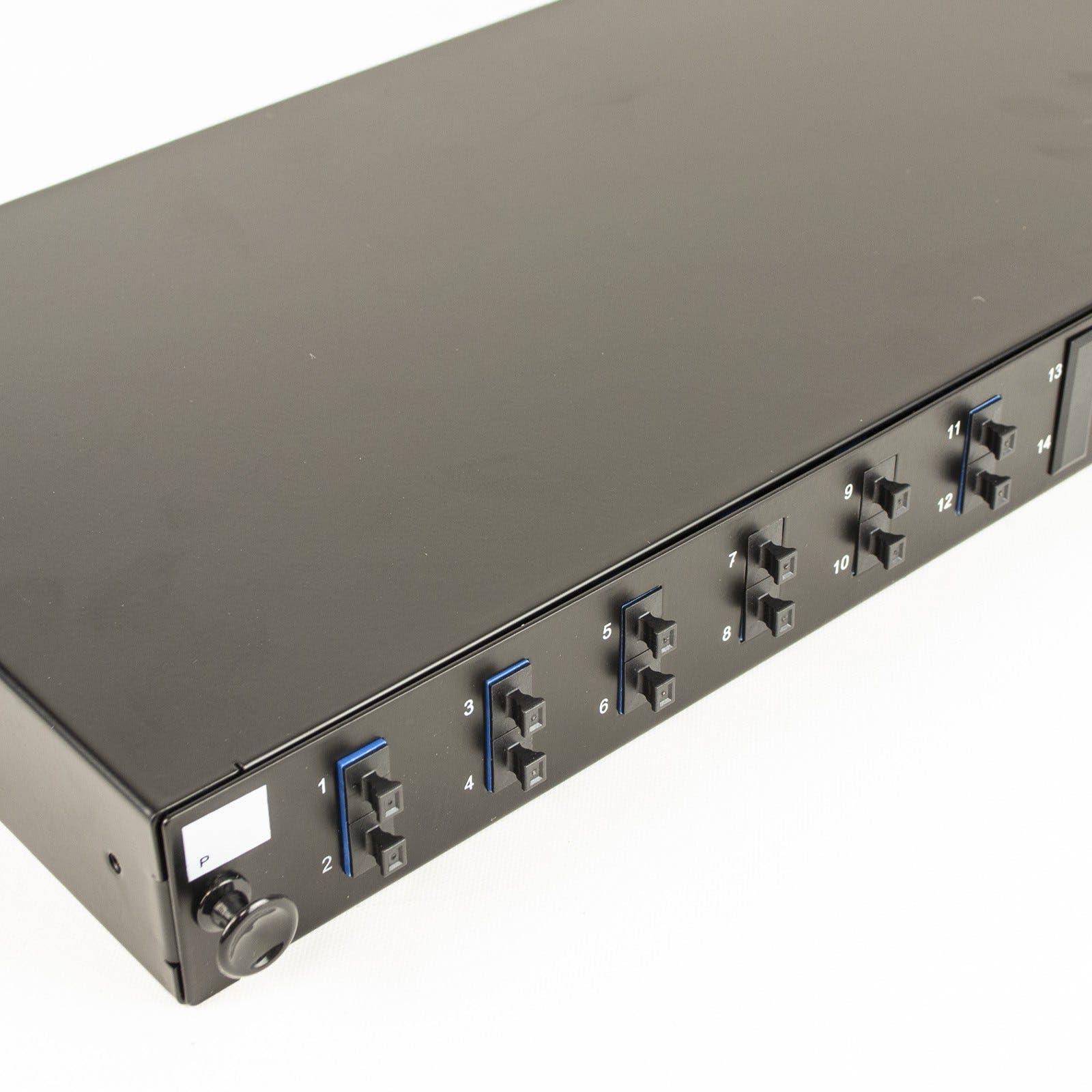 kenable Panneau de brassage fibre optique 12 ports avec 6 x SC Duplex SM Modules adaptateurs 12 fibres