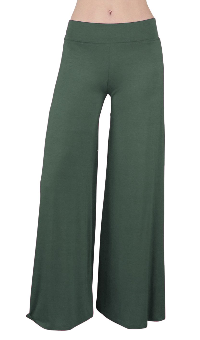 Free to Live Wide Leg Palazzo Gaucho Pants for Women for Lounging & Yoga