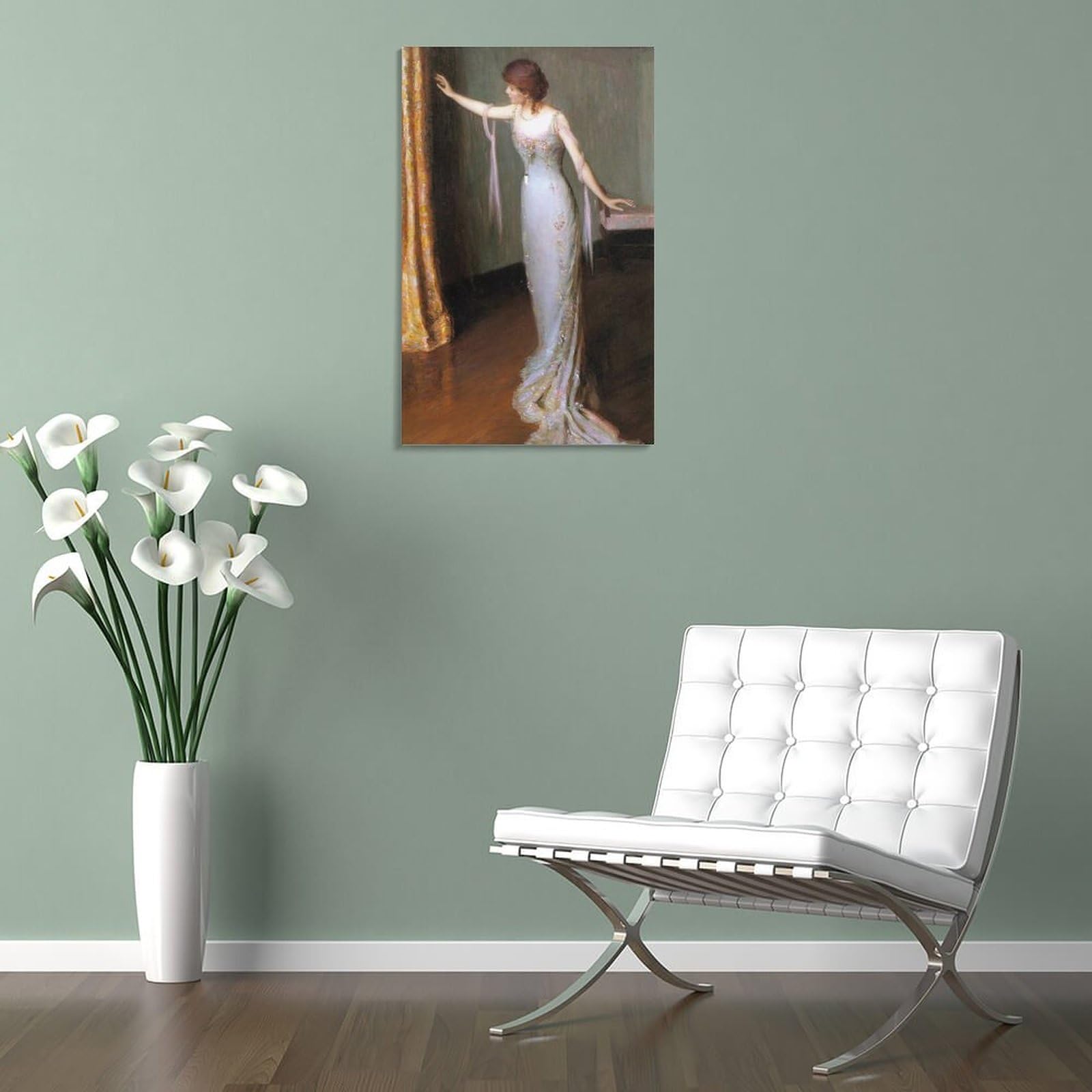chinese dress ladies YANMING Lady in An Evening Dress Lilla Cabot Perry Painter Poster Painting  On Canvas Wall Art Poster Scroll Picture Print Living Room Walls Decor Home  Posters 24x36inch(60x90cm) : Amazon.ca: Home