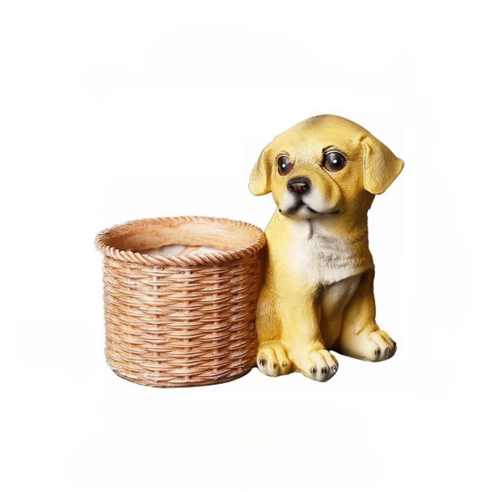 MDNIPQBAM natural Creative Resin Dog Flowerpot Planter/Porcelain Clay Cactus Container For Succulents for garden