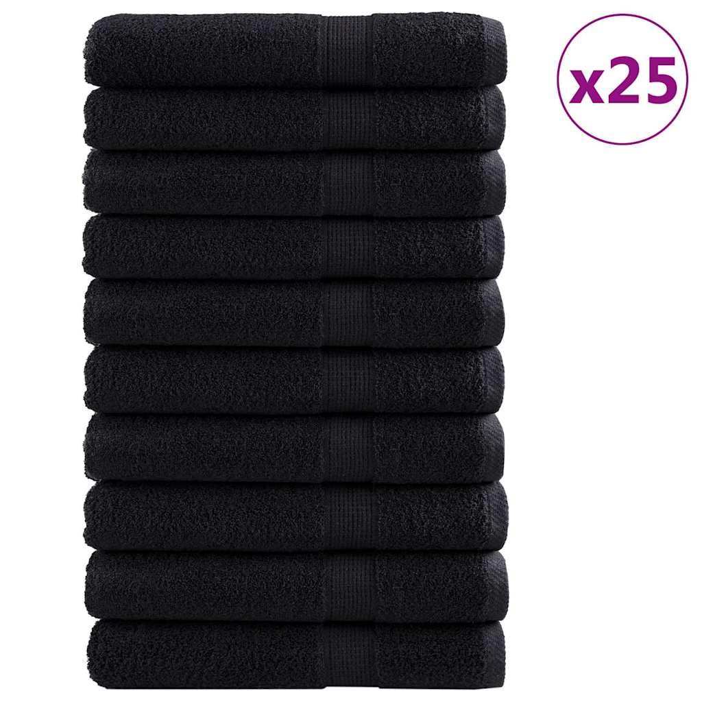Genérico Toalla de Invitado SOLUND 25 pcs Negro 100 x 200 cm Algodón,Casa y jardín,Ropa de casa,Toallas-42008318