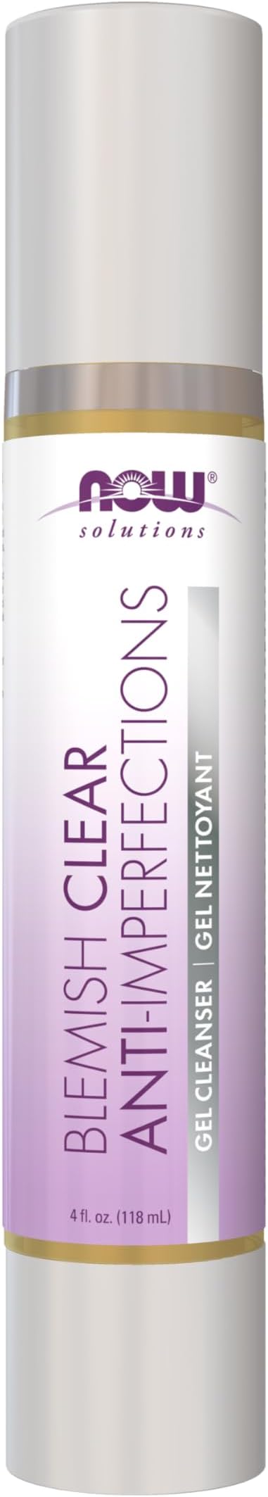 NOW Foods, Solutions, Blemish Clear Anti-Imperfections, Gel Cleanser, 4 fl oz (118 ml)