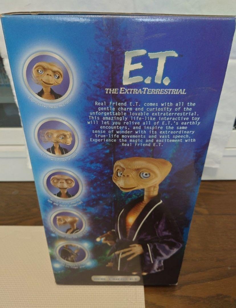 20周年記念 E.T. 喋る！ インタラクティブフィギュア 英語版 Amazon.co.jp: 希少 20周年記念 リアルフレンド E.T. 英語版