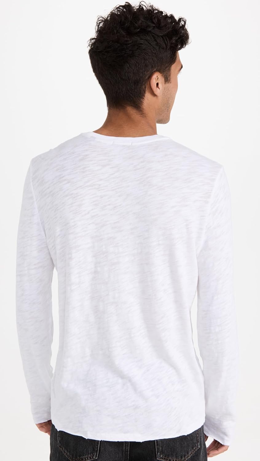 Anthony Thomas Melillo ATM Men's Slub Jersey Destroyed Wash Crew Neck Tee - Image 3