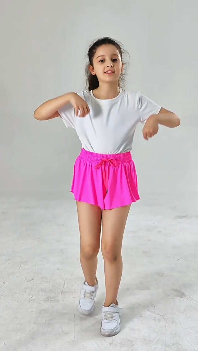 Girls Butterfly Shorts Unicorn Running Shorts 2 In 1 Jordan