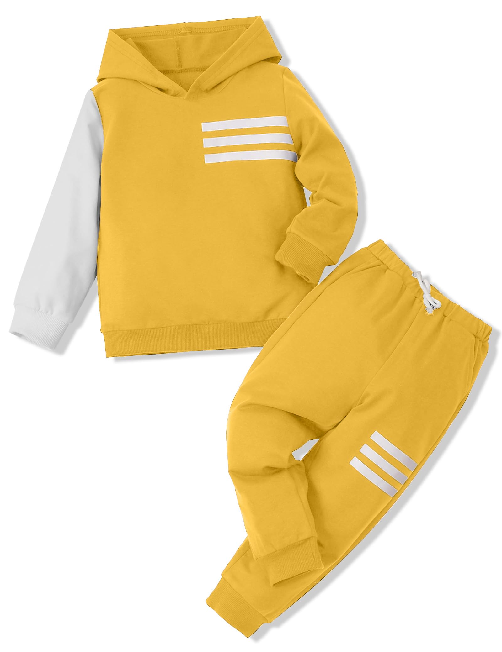 Toddler Boy Clothes Long Sleeve Hoodie Sweatsuits Tops and Pants 2Pcs Boys Fall Winter Outfits Set