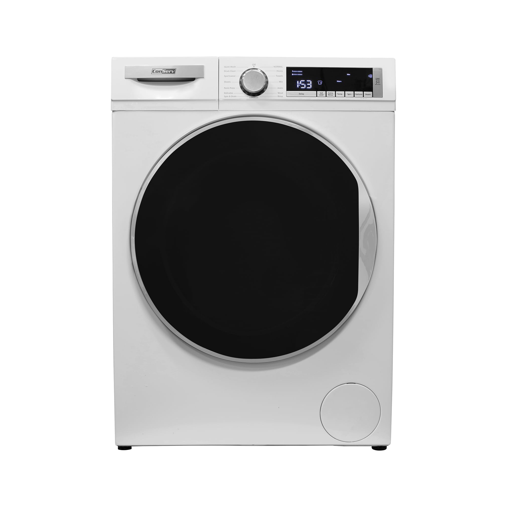 ConServ Washer 2.2cf AUTOSENSE 1400 RPM 15 programs LED Display 120V (White)