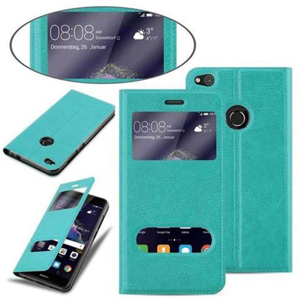 Cadorabo Funda para libro compatible con Huawei P10 LITE en negro co
