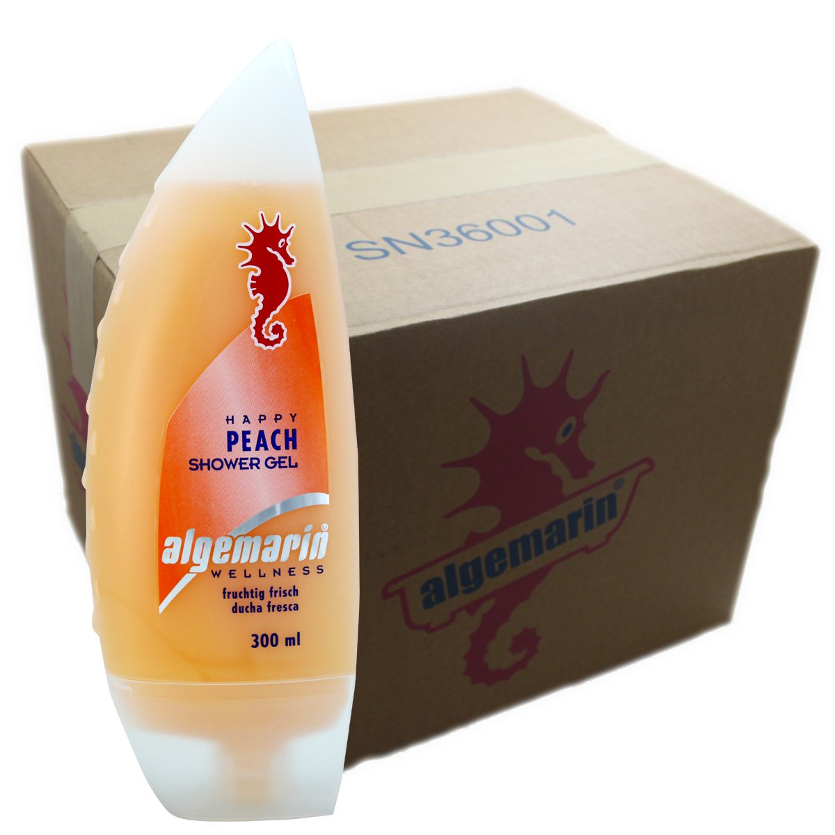 Amazon | アルゲマリンボディソープ ハッピーピーチ300ml×24個(1ケース