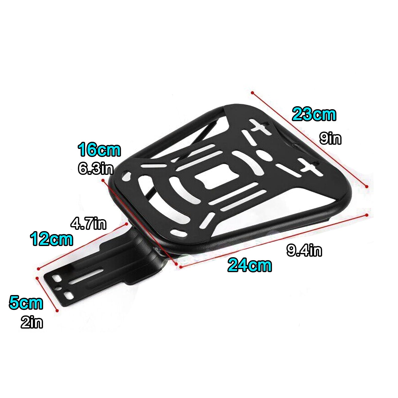 Hundekorb Fahrrad Hinten 10kg Robuste Stahlkonstruktion Topcase füR Roller Geräumiger Innenraum für Tägliche Fahrten Kurze Tiertransporte(30 * 23 * 21.5cm)
