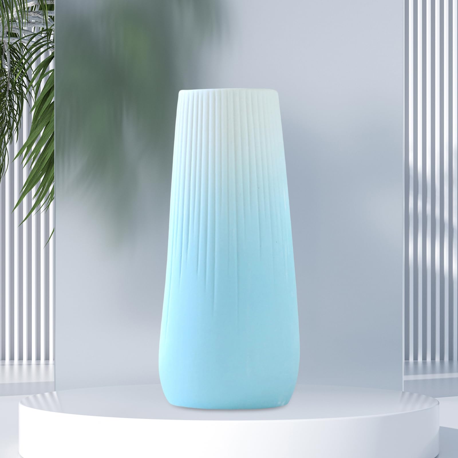 Amazon.co.jp: 20.8 cm セラミック花瓶 グラデーション ブルー花瓶
