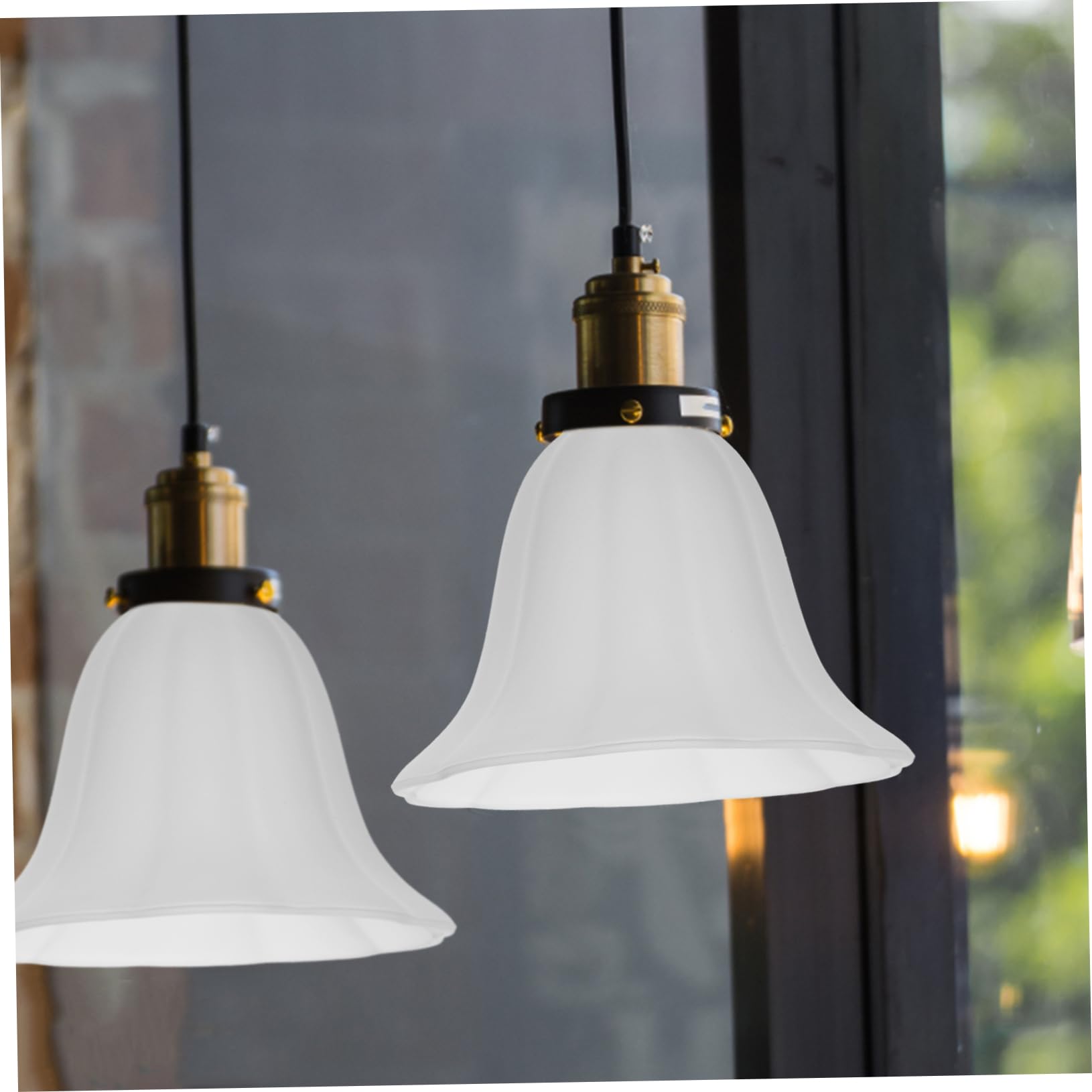 DOITOOL E27 Lampenschirm Glas Retro Tischleuchte Lichtabdeckung Vintage Deckenlampe Ersatz Lampenschirm Für Schlafzimmer Wohnzimmer Büro Hotel Beleuchtung