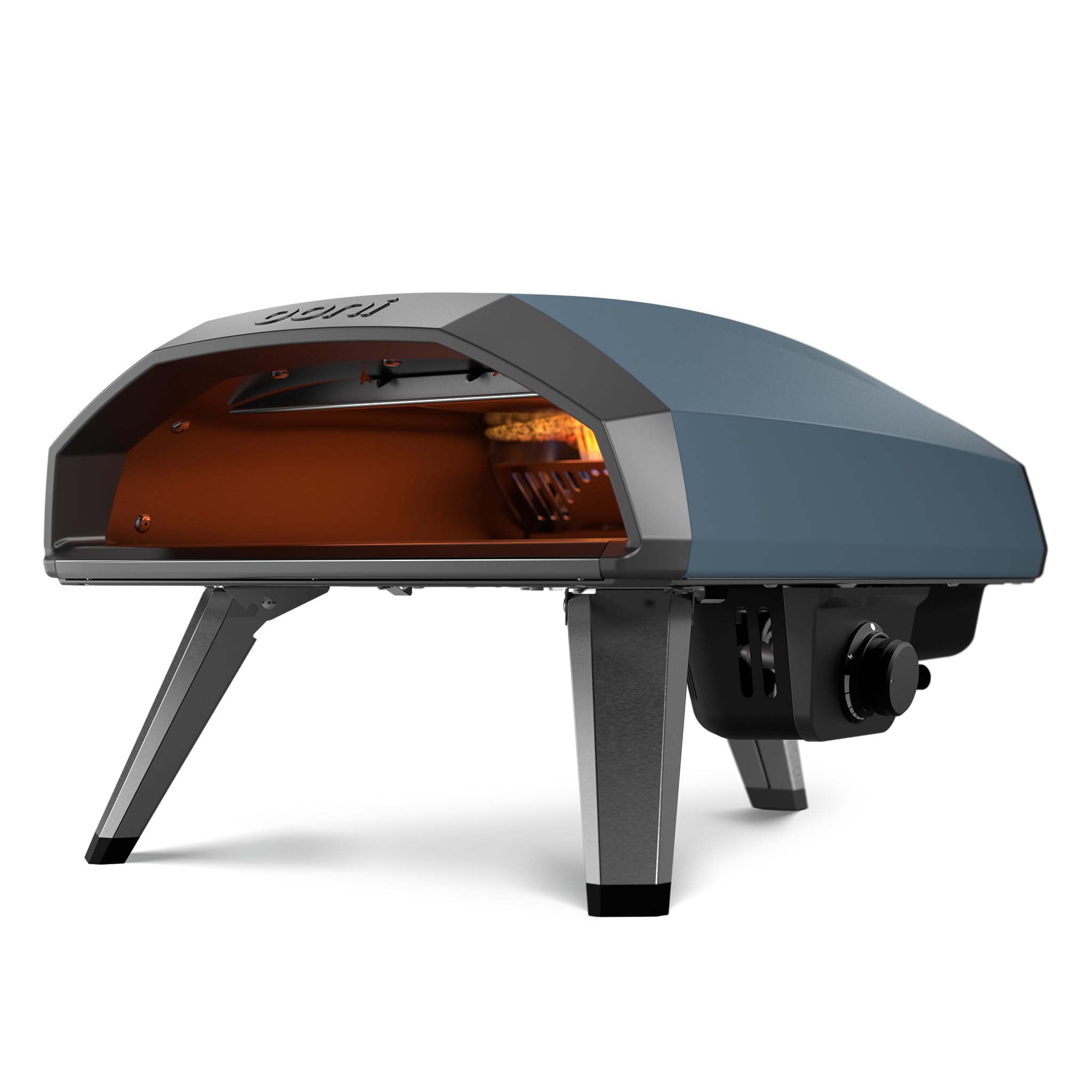 Ooni Koda 2 Horno de Pizza a Gas 14" – Azul Pizarra – Horno Para Pizza a Gas Portátil con Tecnología G2 – Compacto y Potente – Pizza Napolitana en 60 Segundos – Ooni Pizza Oven (37 mbar)