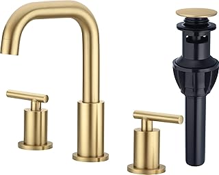 26 Black Marble Floor Decor Ideas For Luxury Spaces 91 TRUSTMI Bathroom Faucet 2 Handle 8 Inch Brass Bathroom Sink Faucet 3 Hol...