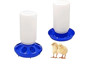 No Waste Quail Feeder and Waterer Set