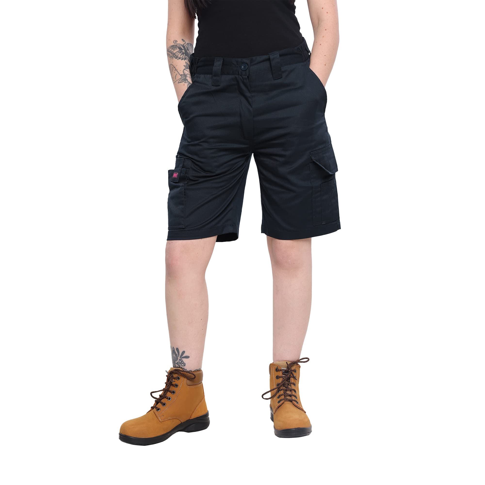 Bks Mig Ladies Navy Cargo Combat Work Shorts (16) from B&Q