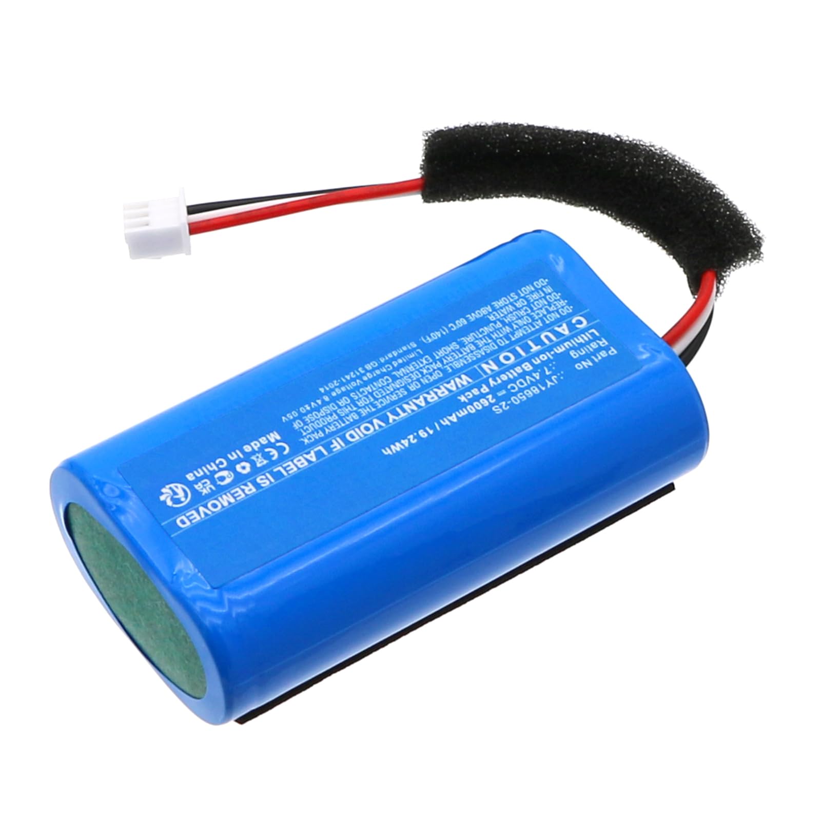 Synergy Digital Speaker Battery, Compatible with Creative JY18650-2S Speaker Battery (Li-ion, 7.4V, 2600mAh)