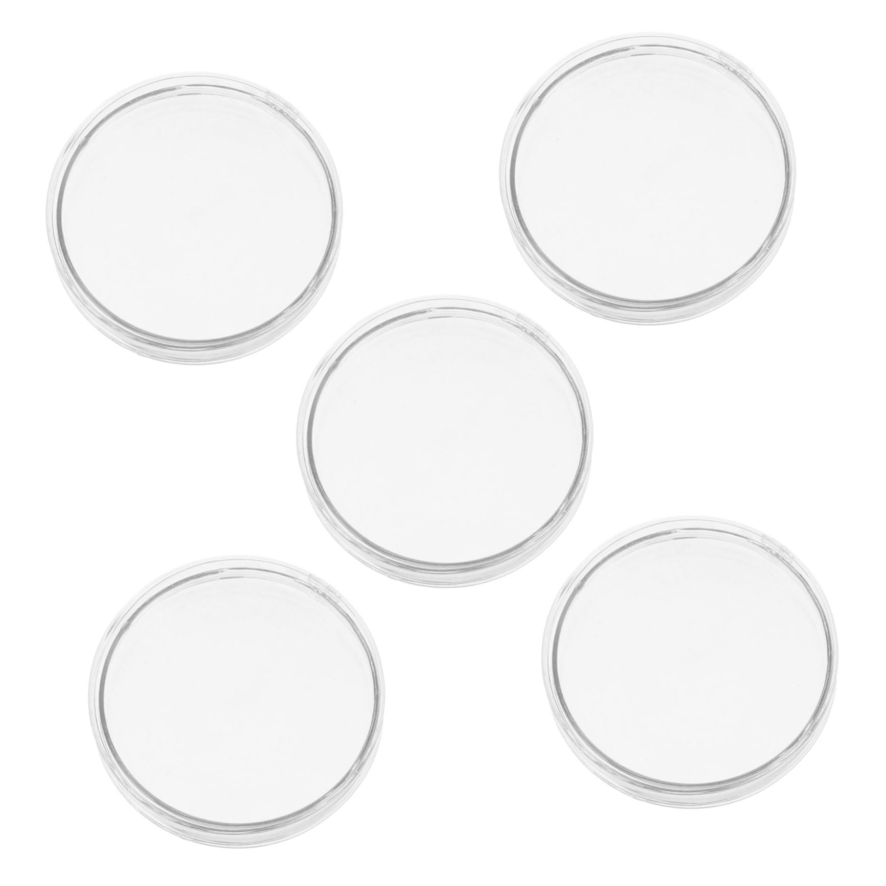 5 Stück Laborplatten Labor Petrischalen Kulturschalen Transparente Wissenschaftliche Experimentierplatten Petrischalen Gewebekultur Petrischale Zellkulturschale Pflanzen