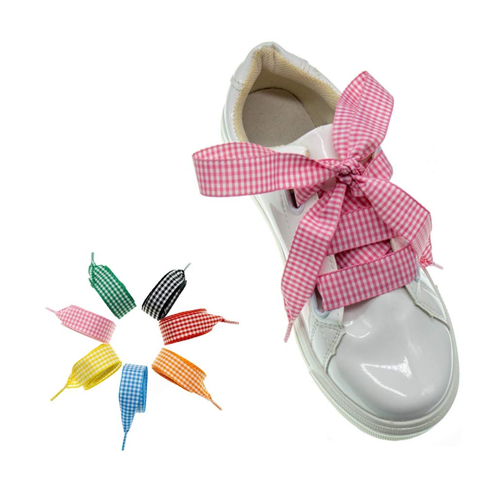 Flat Shoelaces Plaid Shoelaces INSPIRE CHIC Plaid Reflective