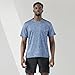 Men's Polo Shirt, Quick Dry Athletic Short Sleeve, Breathable Sports Top, Mens Polo Shirts Short Sleeve Outdoor Performance (US, Alpha, X-Large, Regular, Regular, Misty Blue)