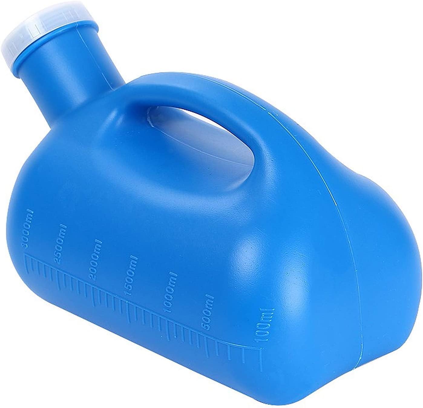 Urinal Bottles for Men,Male Urine Bottle 3000ml with Graduations Screw Cap Beige for Travel