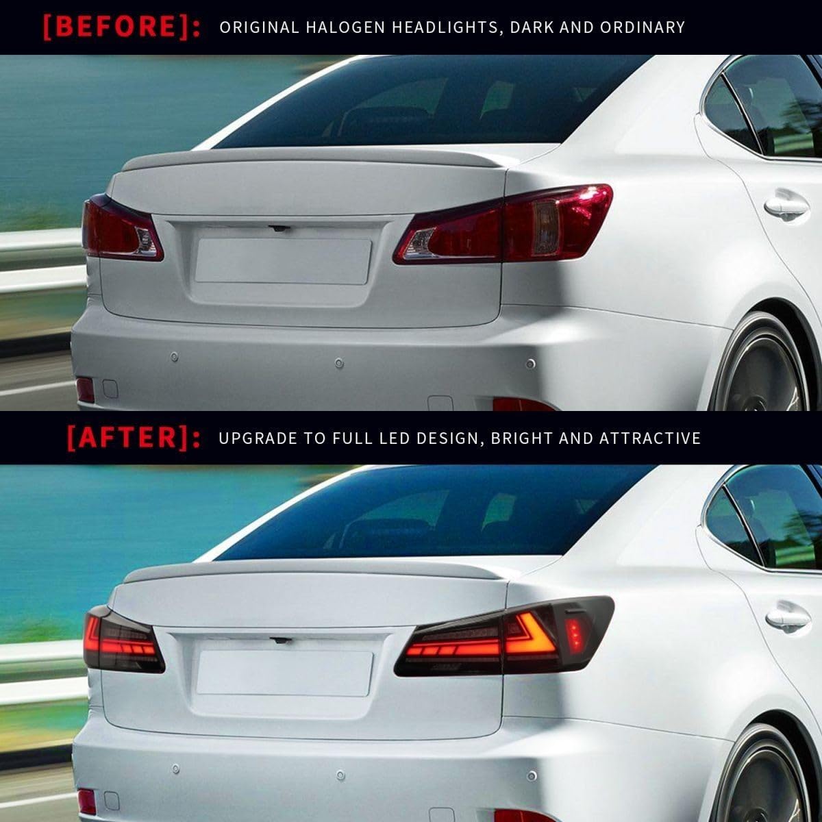 レクサスIS 20系 LED 流れるウインカー テールランプ GSE20 LEXUS GSE USE 20 IS / ISF 現行ルック 流れるウインカー