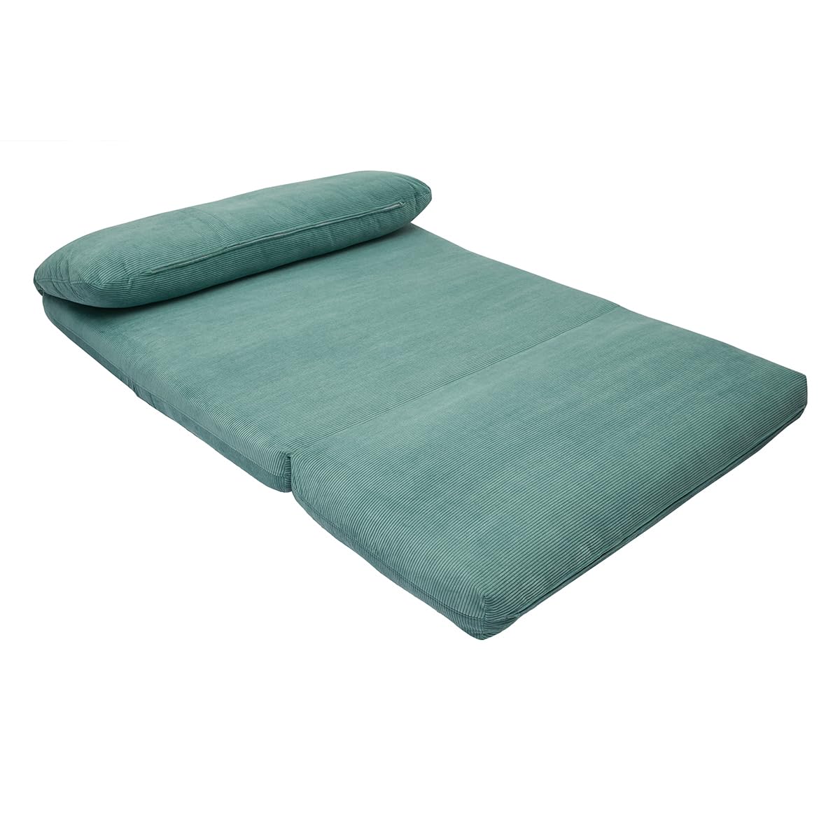 Miliboo Chauffeuse Convertible 2 Places en Tissu Velours côtelé Vert céladon Spencer