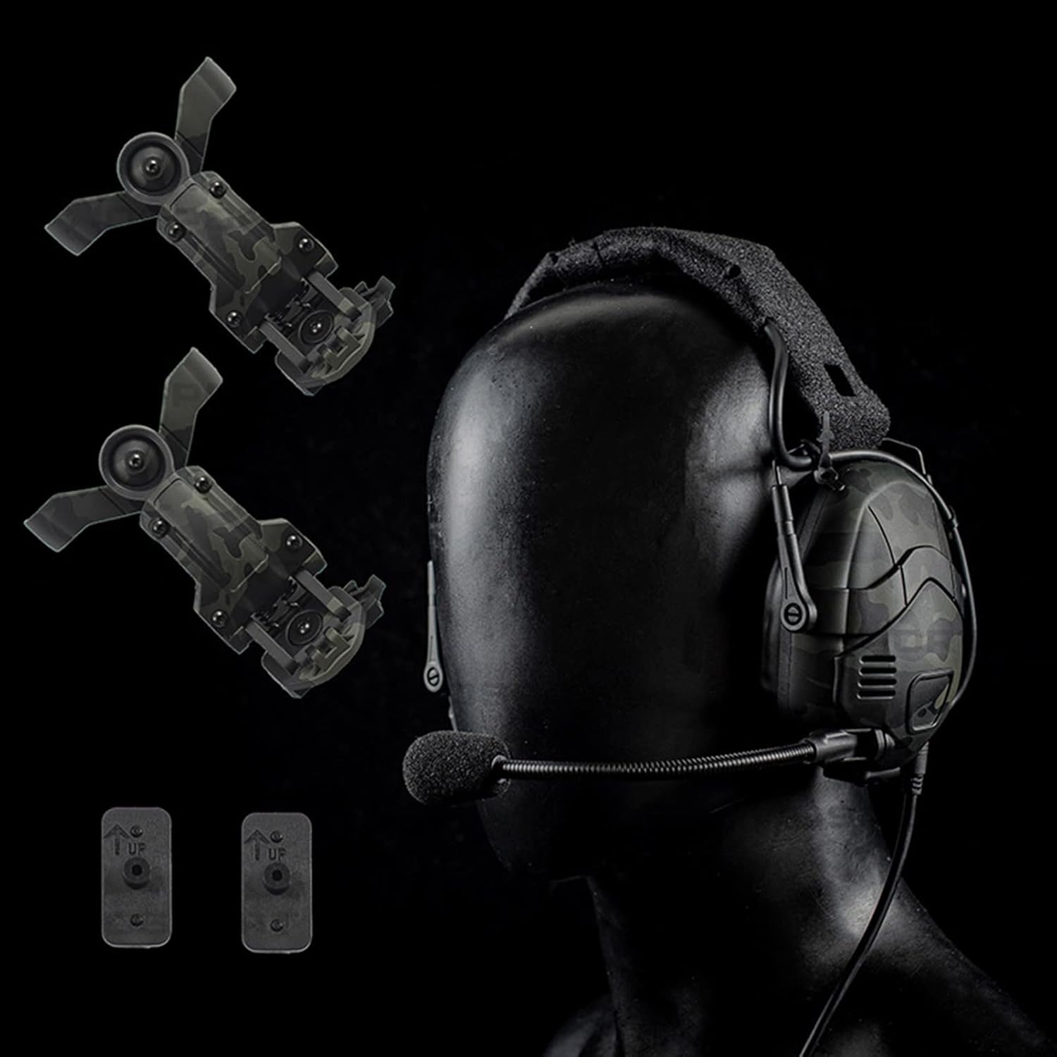 AVLUZ Noise Reduction Tactical Bluetooth Headset Ops Core Arc Helmet