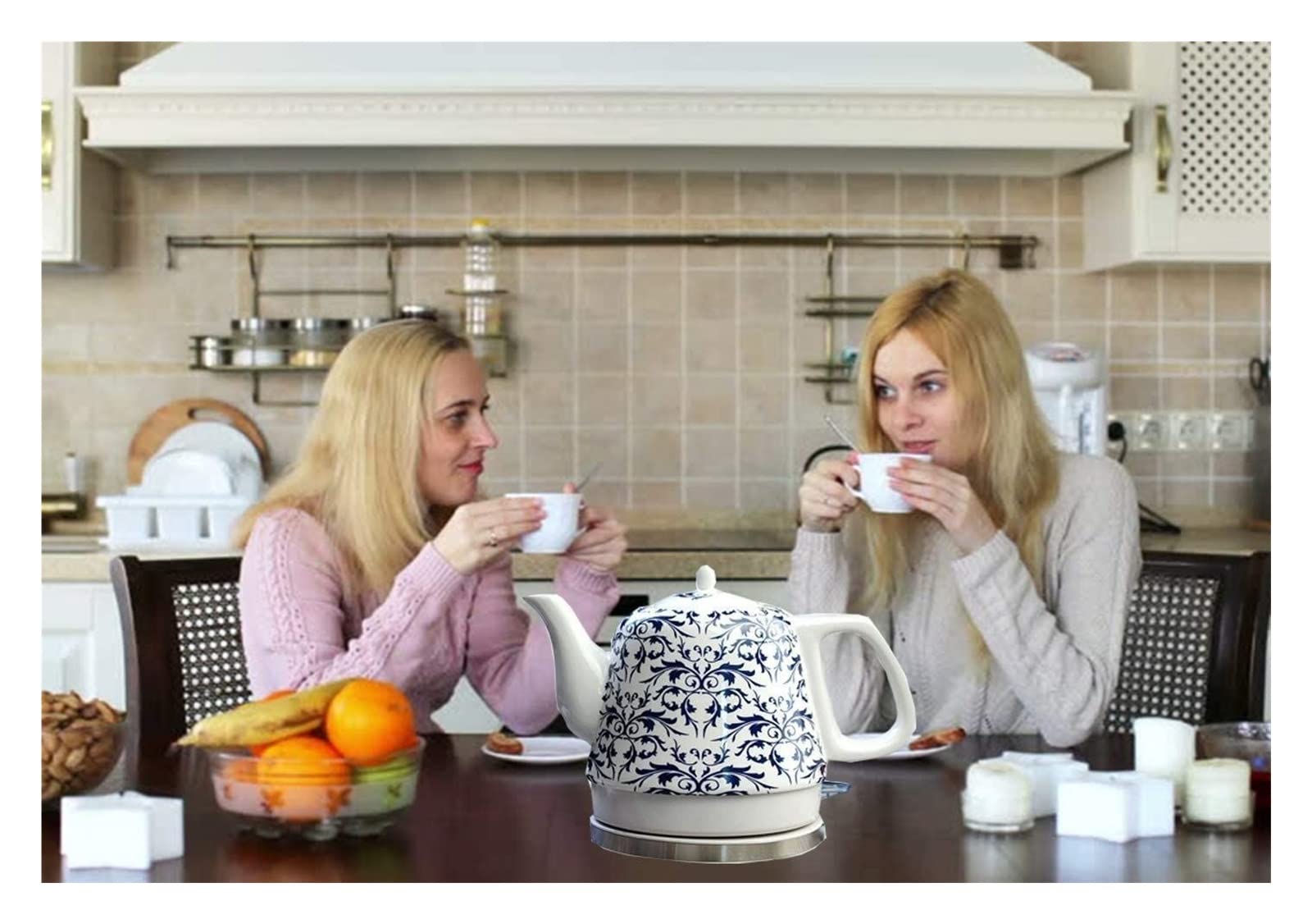 Hervidor eléctrico de café de preparación rápida, hervidor de Agua con Silbato, autoapagado, autoprotección en seco antiquemaduras, Termo de Temperatura Constante, Moda