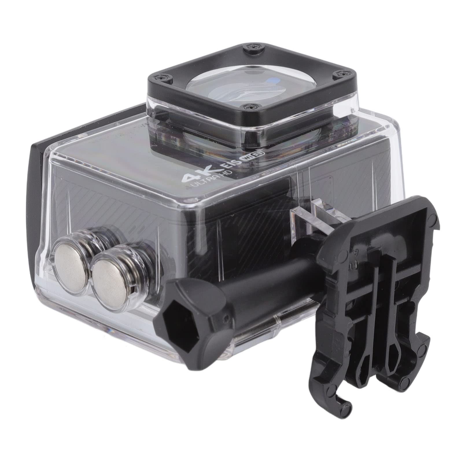 4K 24M HD Action-Kamera, 98FT/30M Wasserdichte Unterwasser-Sportkamera mit Eingebauter WiFi-Fernbedienung und HDMI-Schnittstelle, Tauch-Camcorder mit Festem EIS-Zubehör, Zum Radfahren, Schwimmen, Tauc