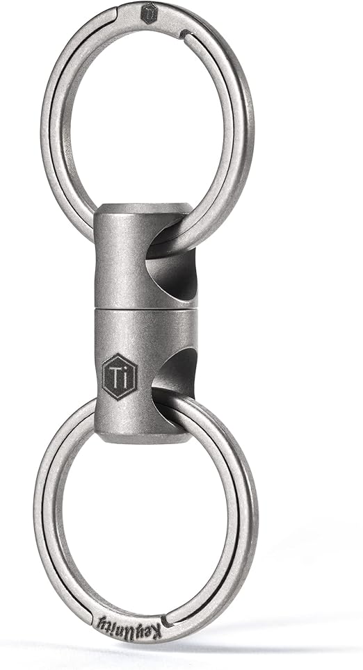 KeyUnity Titanium Swivel Key Ring Keychain Connector