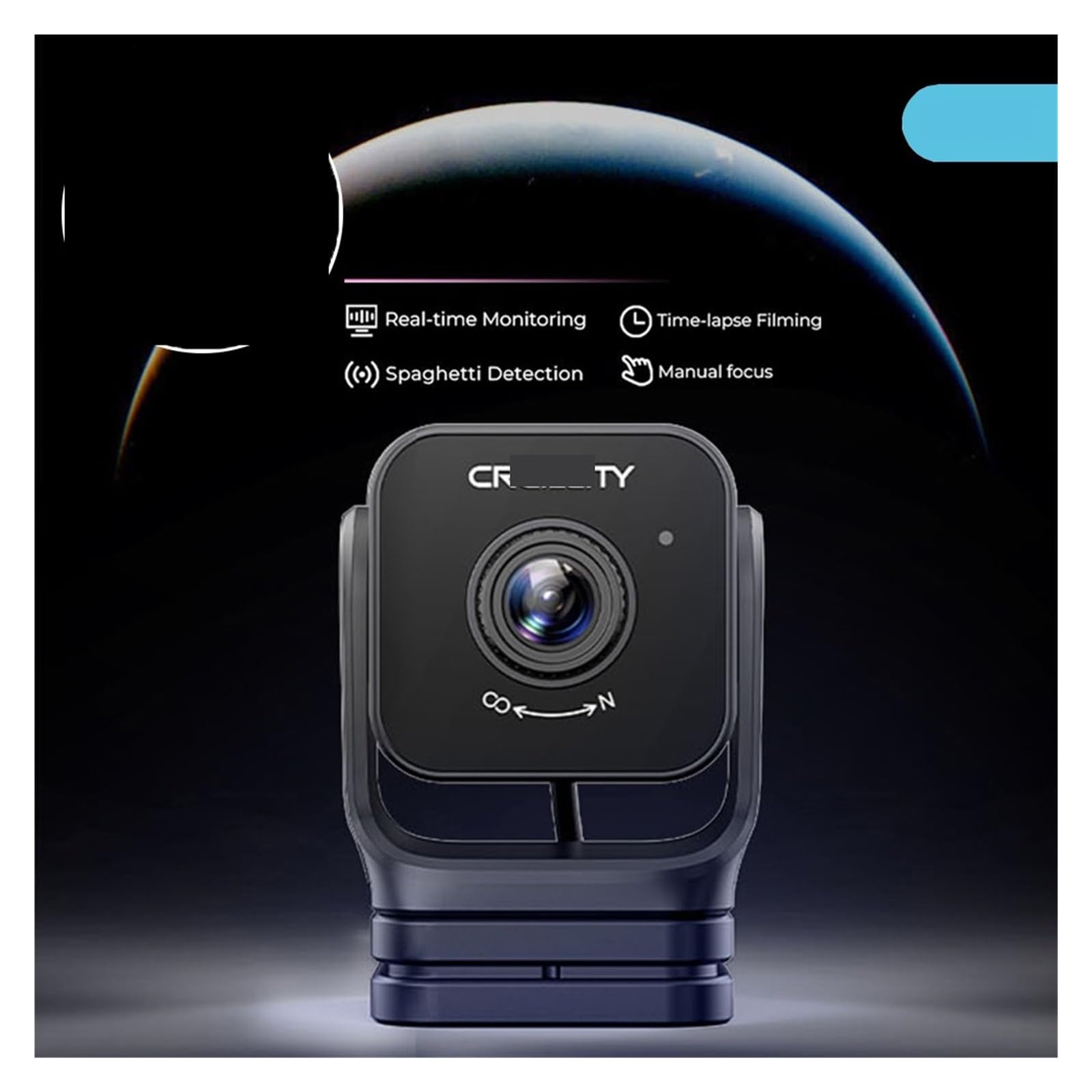 Cámara De Impresora 3D HD 1080P Con Monitoreo En Tiempo Real, Filmación A Intervalos, Enfoque Manual Y Visión Nocturna - Compatible Con Creality Ender-3 V3 KE, CR-10 SE, Sonic Pad/Nebula Pad