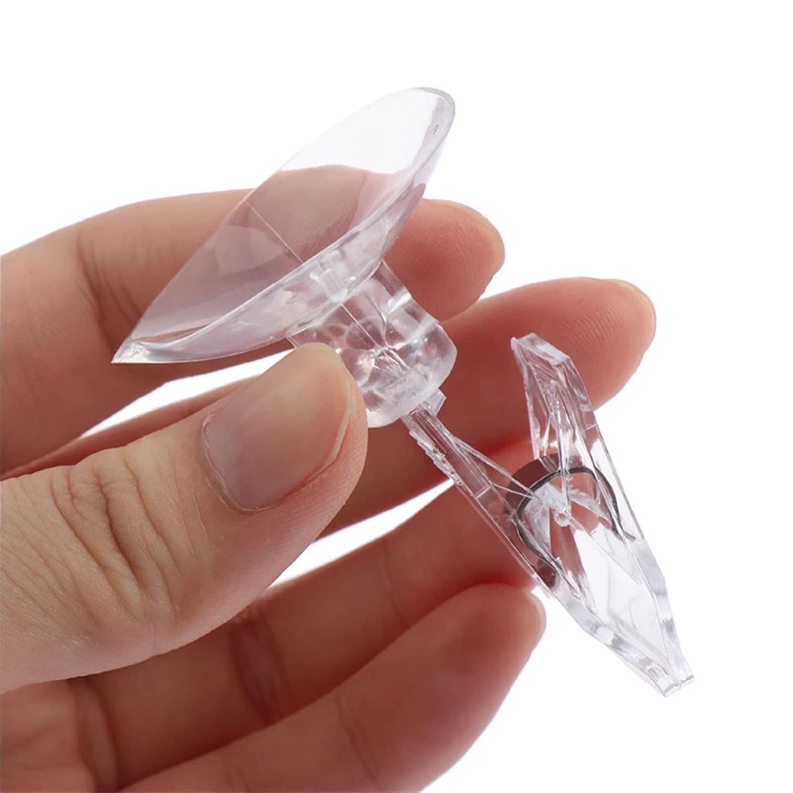 Vaeltor One Color 30Pc Suction Cup Clip Advertising Clip Suction Cup Transparent Clip Clear Plastic