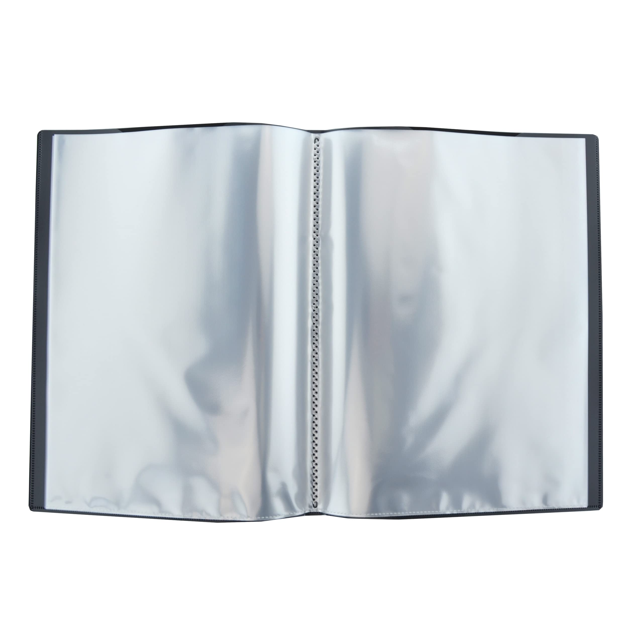 Office Box Carpeta de Fundas Active A3 Vertical 40 Fundas Ultra Cristal Reciclable Negro