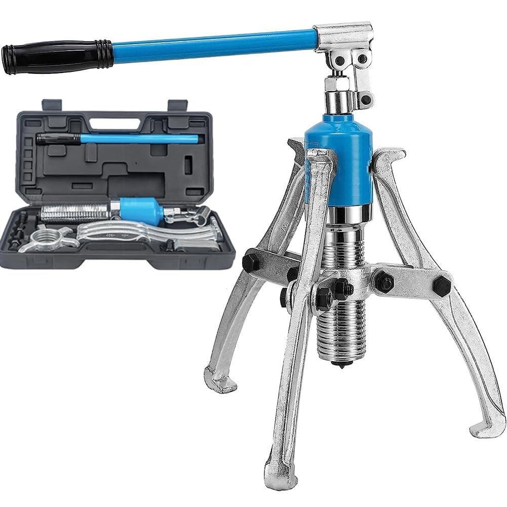 Extractor de cojinetes de rueda de 5 a 20 T, extractor de engranajes hidráulico, kit de extractor de 2 o 3 mordazas, herramienta de reparación para extraer bujes, bridas, engranajes y cojinetes (10