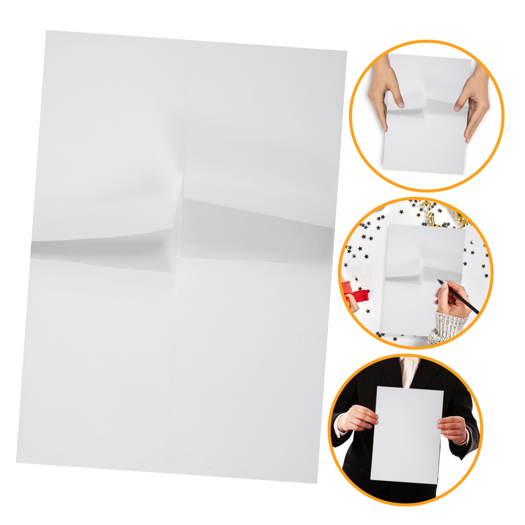 Papier Autocollant Mat pour Imprimante, 100 Feuilles