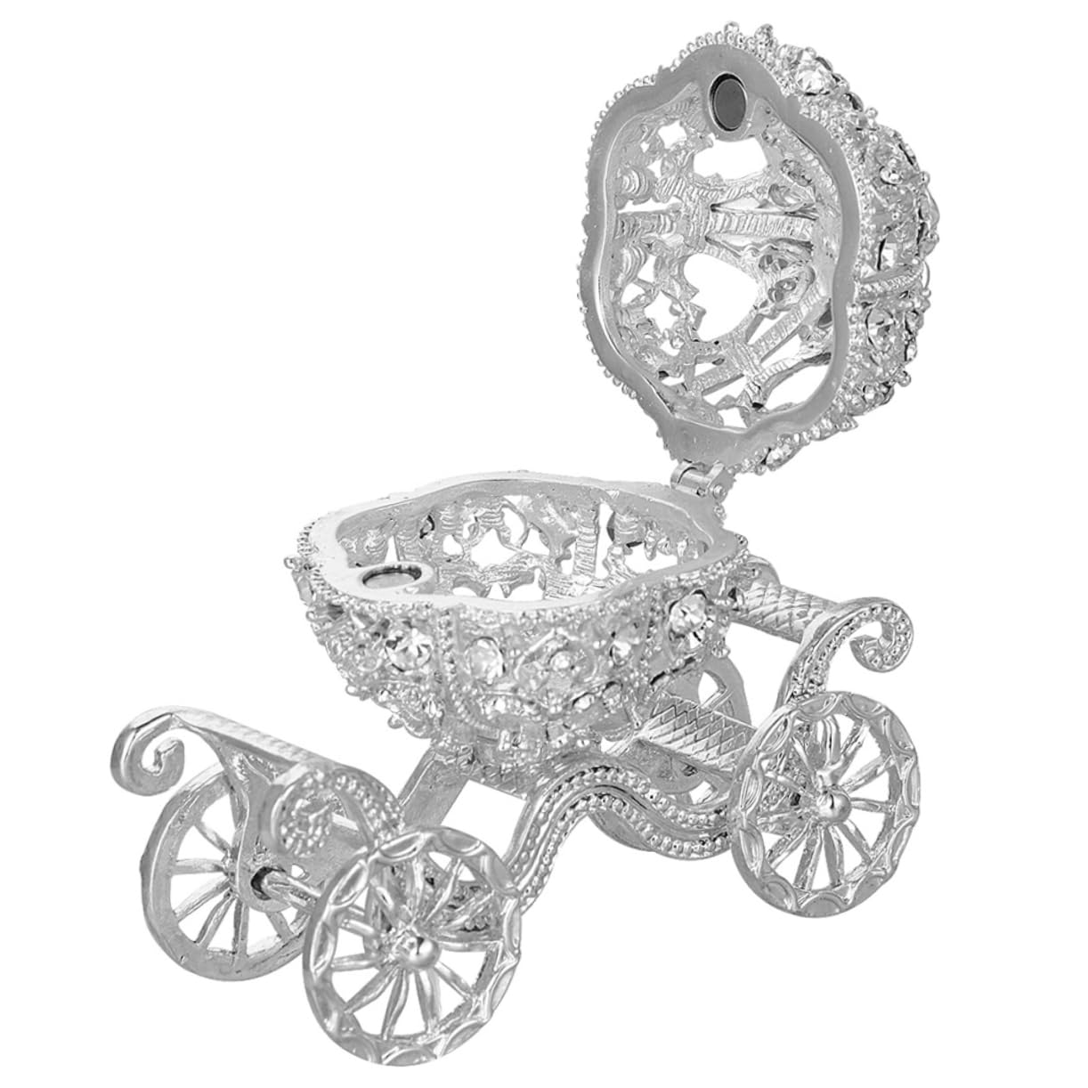 Boîte à bijoux émaillée en carrosse : l'élégance d'un coffre de rangement raffiné
